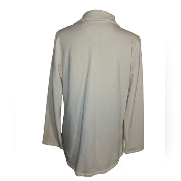 Ralph Lauren Women's Cream Suede Shoulder Military Button-down Blazer Si… - Picture 3 of 7